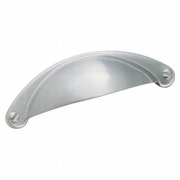 Amerock BP9365G10-25PACK 2-1/2" (64 mm) CTC Essential'Z Cup Pull Satin Nickel - BP9365G10-25PACK