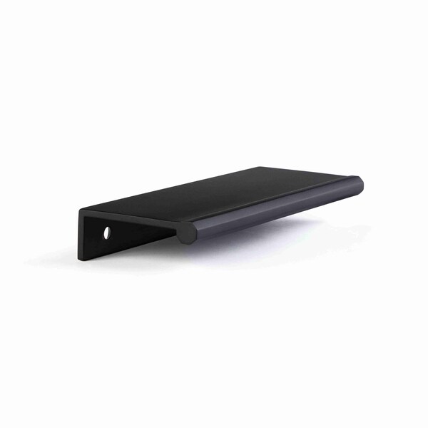 Schaub 5in Center to Center Baker Edge Pull Matte Black Finish - 10022-MB