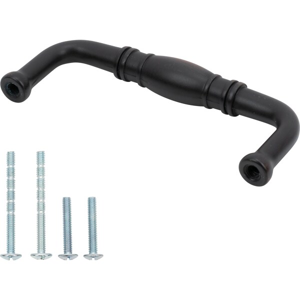 Designperfect 3'' Center-to-Center Handle Pull, Brushed Oil Rubbed Bronze - DPA-R572ORB