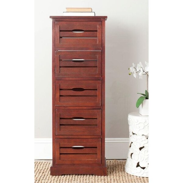 Safavieh Sarina 5 Drawer Cabinet - Cherry - AMH5714D