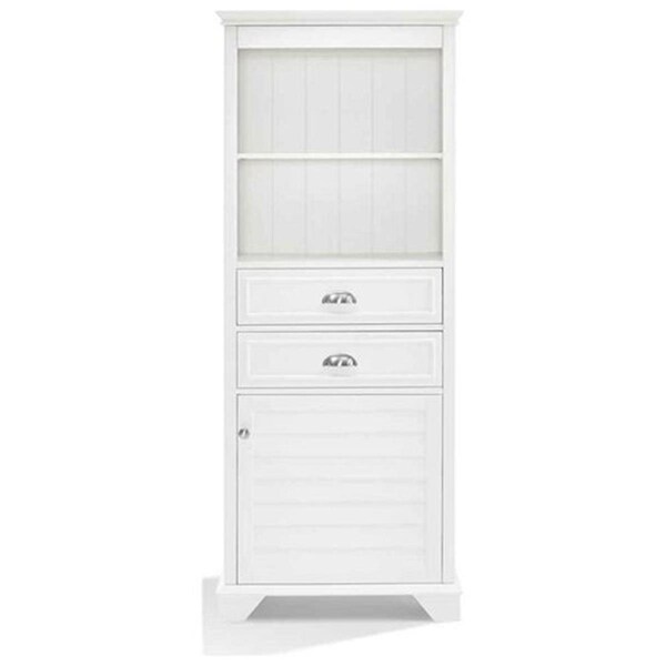 Modern Marketing Concepts Lydia Tall Cabinet- White - CF7001-WH