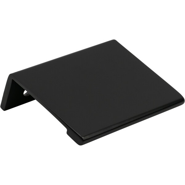 Designperfect 1-1/4'' Center-to-Center Cabinet Tab Pull, Matte/Flat Black, 25PK - DPA25F421BLK