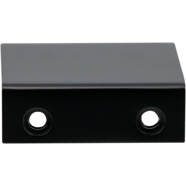 Designperfect 1-1/4'' Center-to-Center Cabinet Tab Pull, Matte/Flat Black, 25PK - DPA25F421BLK