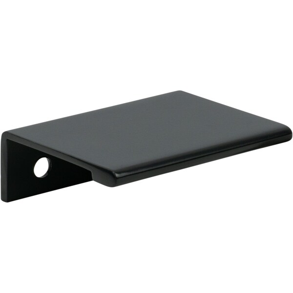 Designperfect 1-1/4'' Center-to-Center Cabinet Tab Pull, Matte/Flat Black, 25PK - DPA25F421BLK