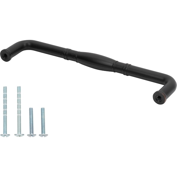 Designperfect 6-5/16'' Center-to-Center Handle Pull, Brushed Oil Rubbed Bronze - DPA-R575ORB