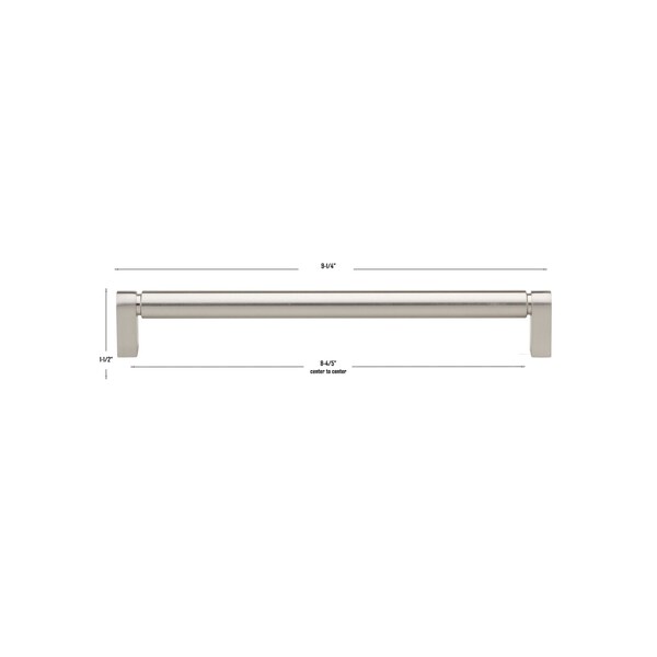 Gliderite Hardware 8-3/4 in. Center to Center Smooth Bar Pull - 4787-224-SN, 5PK - 4787-224-SN-5