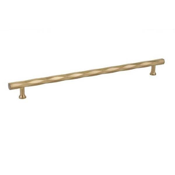 Patioplus 12 in. Center to Center Tribeca Cabinet Pull, Satin Brass - PA3240257