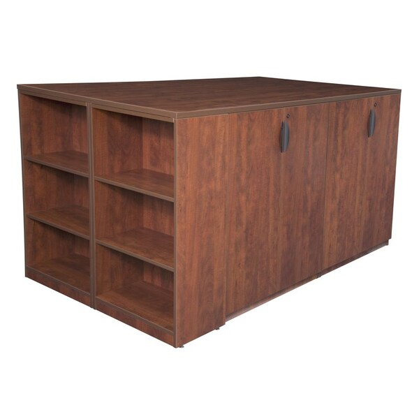 Legacy Regency Legacy Stand Up Storage Cabinet Quad with Bookcase End- Cherry - LSSCQUAD8546CH