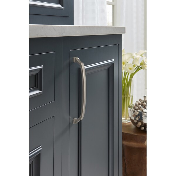 Amerock Revitalize 8 inch 203mm Center-to-Center Satin Nickel Cabinet Pull - BP55351G10