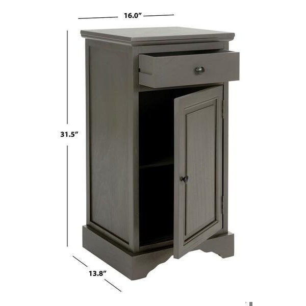 Safavieh Jett Cabinet- Grey - 31.5 X 13.75 X 16 In. - AMH5722A