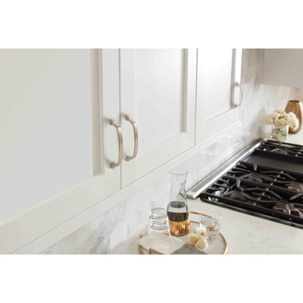 Amerock Revitalize 5-1/16 in 128 mm Center-to-Center Satin Nickel Cabinet Pull - BP55346G10