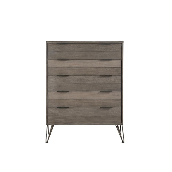 Home Elegance 51.5 x 17.75 x 39.5 in. Urbanite Chest - Gray - 1604-9