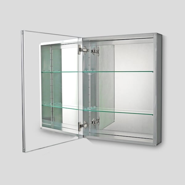 Ketcham 24" x 30" Surface Mounted/Recessed Beveled Edge Medicine Cabinet - AL-2430BV