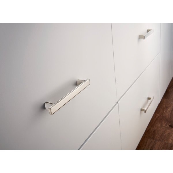 Jeffrey Alexander 3" Center-to-Center Satin Nickel Square Anwick Cabinet Pull - 867-3SN