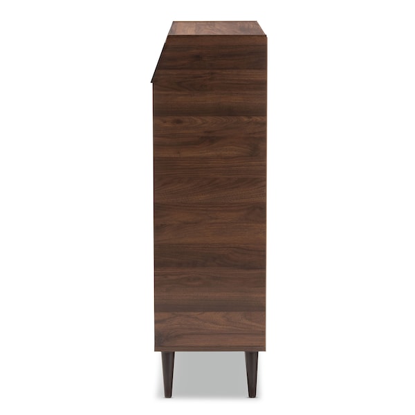 Baxton Studio Cormier Walnut finished 2-Door Wood Entryway Shoe Storage Cabinet - 153-9159
