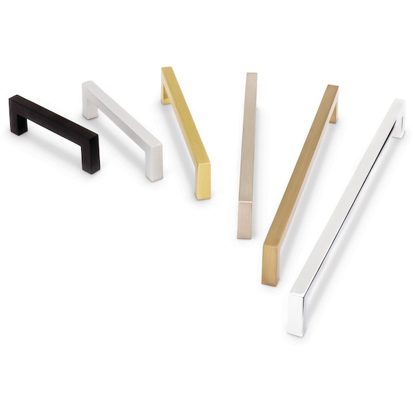 Elements By Hardware Resources 128 mm Center-to-Center Satin Bronze Square Stanton Cabinet Bar Pull - 625-128SBZ