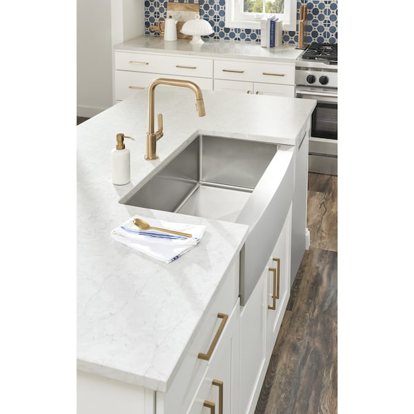 Elements By Hardware Resources 128 mm Center-to-Center Satin Bronze Square Stanton Cabinet Bar Pull - 625-128SBZ