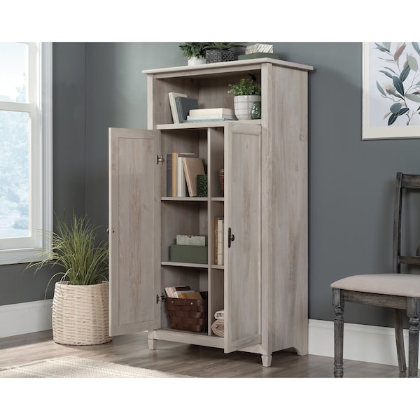 Sauder Edge Water Storage Cabinet Cc , Hidden storage behind doors for proficient organization and privacy - 434766