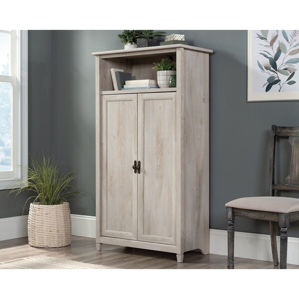 Sauder Edge Water Storage Cabinet Cc , Hidden storage behind doors for proficient organization and privacy - 434766
