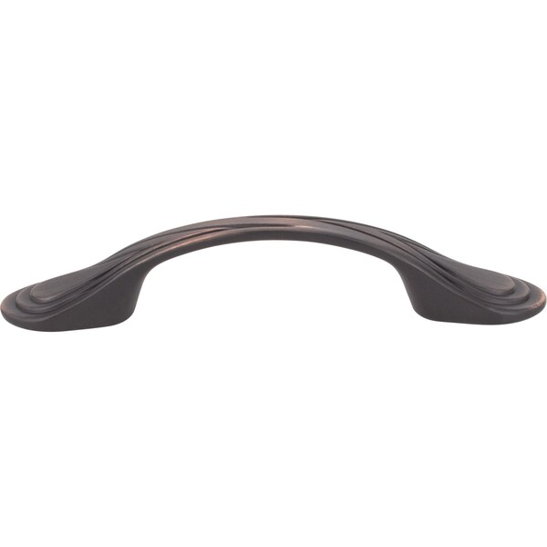 Elements By Hardware Resources 3" Center-to-Center Brushed Oil Rubbed Bronze Westbury Cabinet Pull - 3899DBAC