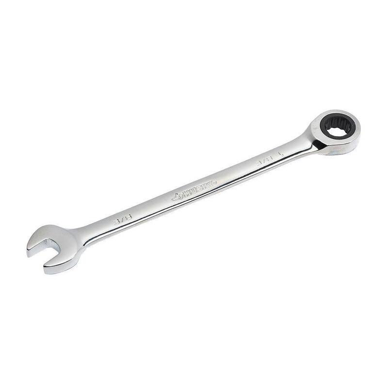 Husky 3/8 in. 12-Point SAE Ratcheting Combination Wrench - HRW38