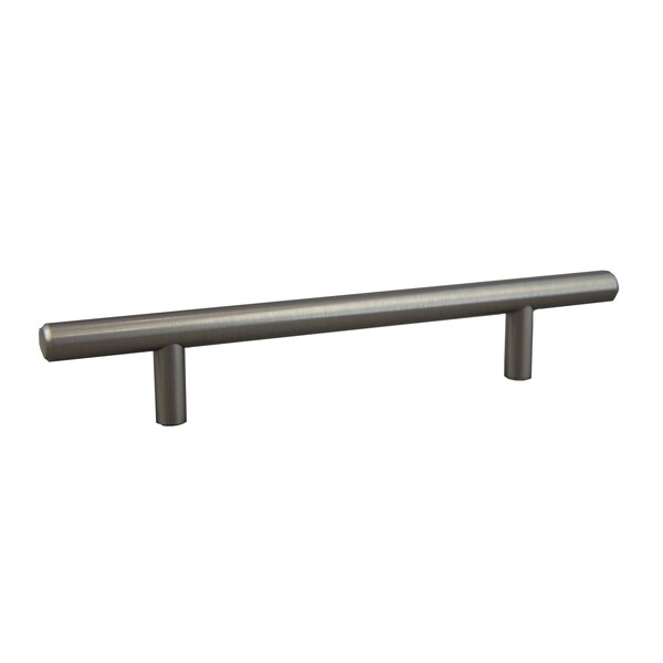 Pride Industrial 8in Bar Cabinet Pull with 5in Center to Center Satin Nickel Finish - P108SN