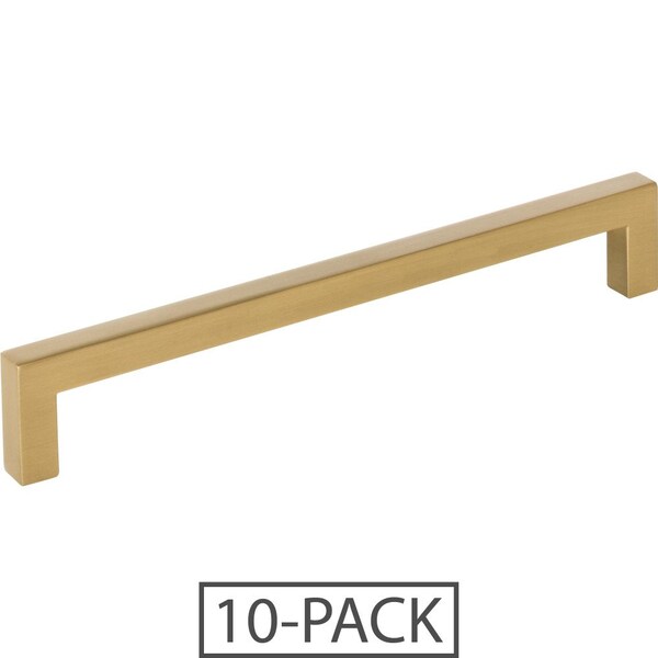 Elements By Hardware Resources 160 mm Center-to-Center Satin Bronze Square Stanton Cabinet Bar Pull,  - 625-160SBZ-10