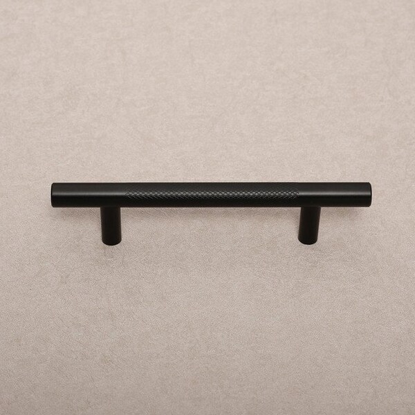 Sapphire Delta Series 3-3/4 in. (96 mm) Center-to-Center Modern Textured Black Cabinet Handle/Pull (20-Pack) - SP-1009KN-96-BK-20