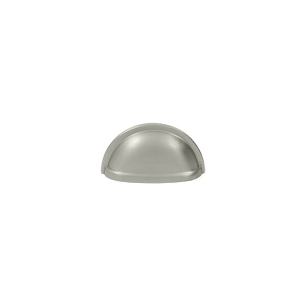 Deltana K43U15 Oval Shell Handle Pull Brushed Nickel, 10PK - K43U15-XCP10
