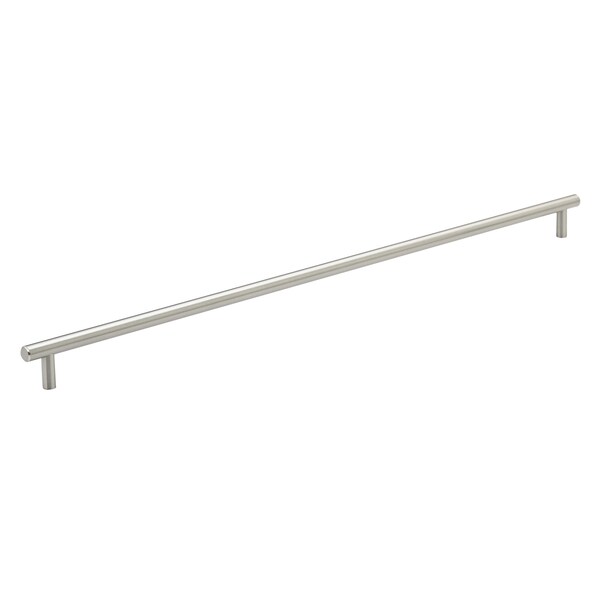 Richelieu 22-1/8 in. (562 mm) Center-to-Center Brushed Nickel Steel Contemporary Drawer Pull - BP205562195