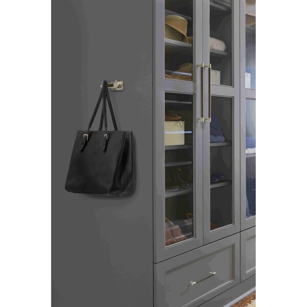Amerock Esquire 8 in 203 mm Center-to-Center Satin Nickel/Oil-Rubbed Bronze Cabinet Pull - BP36562G10ORB