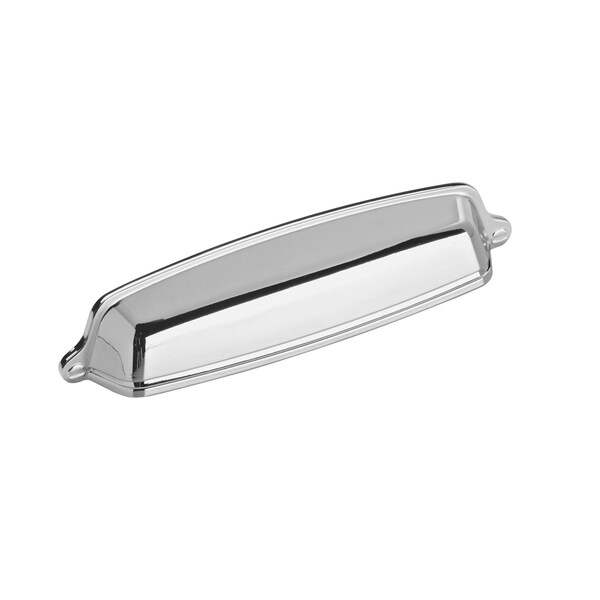 Amerock Stature 5-1/16 in 128 mm Center-to-Center Polished Chrome Cabinet Cup Pull - BP2243926