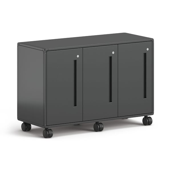Hon Class-ifi Tote Storage Cabinet, Three-Wide, 46.63 in. x 18.75 in. x 31.38 in., Charcoal Gray - HONEST2H3WNSSNA
