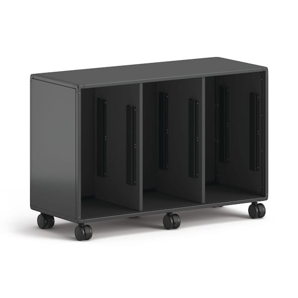 Hon Class-ifi Tote Storage Cabinet, Three-Wide, 46.63 in. x 18.75 in. x 31.38 in., Charcoal Gray - HONEST2H3WNSSNA