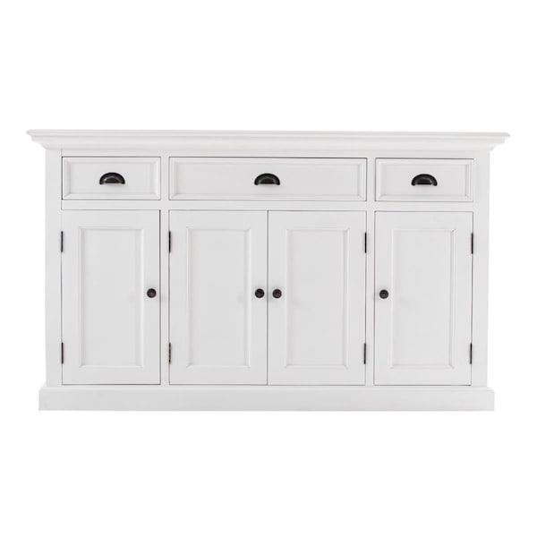 Homeroots Large Modern Farmhouse Cabinet, White - 388224