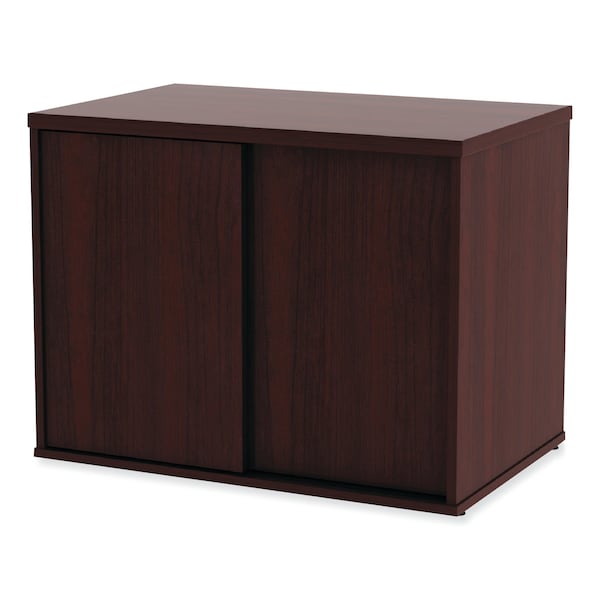Alera Open Office Low Storage Cab Cred, 29.5w x 19 1/8d x 22 7/8h, Mahogany - ALELS593020MY