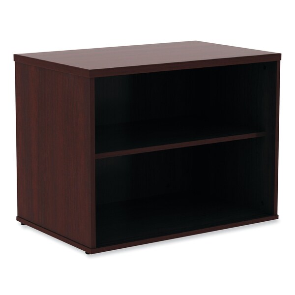Alera Open Office Low Storage Cab Cred, 29.5w x 19 1/8d x 22 7/8h, Mahogany - ALELS593020MY