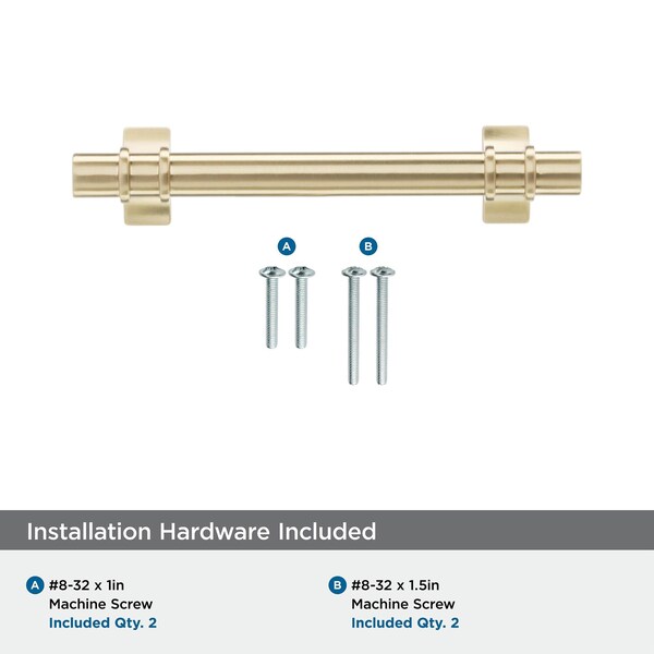 Amerock Davenport 3-3/4 in 96 mm Center-to-Center Champagne Bronze Cabinet Pull - BP36605CZ
