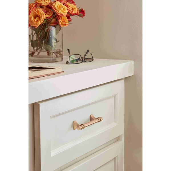 Amerock Davenport 3-3/4 in 96 mm Center-to-Center Champagne Bronze Cabinet Pull - BP36605CZ