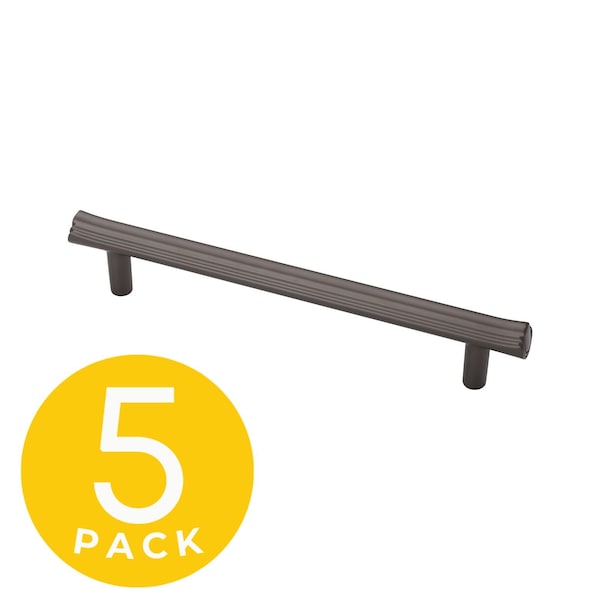 Sapphire Eclipse Series 5 in. 128 mm Center-to-Center Modern Matte Grey Cabinet Handle/Pull, 5PK - SP-2214-128-GM-5