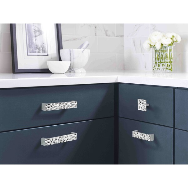 Amerock Calathea 1-1/4 in 32 mm Center-to-Center Polished Chrome Cabinet Pull - BP1013226