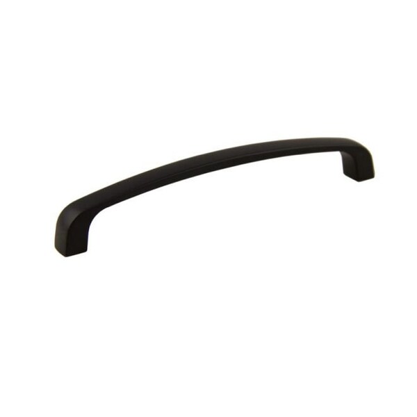Crown 5-1/2" Modern Cabinet Pull with 5" Center to Center Matte Black Finish - CHP82034BK