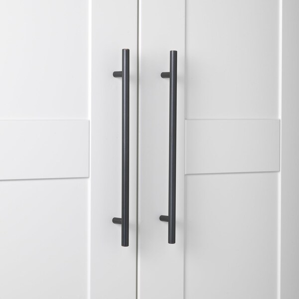 Gliderite Hardware 9 in. Center to Center Oil Rubbed Bronze Solid Steel Bar Pull - 5012-228-ORB, 25PK - 5012-228-ORB-25