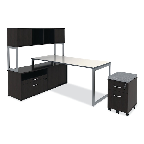 Alera Open Office Low Storage Cab Cred, 29.5w x 19 1/8d x 22 7/8h, Espresso - ALELS593020ES