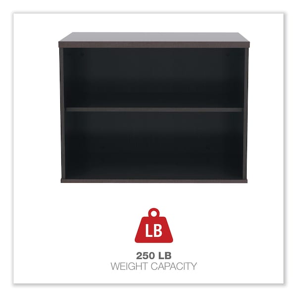 Alera Open Office Low Storage Cab Cred, 29.5w x 19 1/8d x 22 7/8h, Espresso - ALELS593020ES