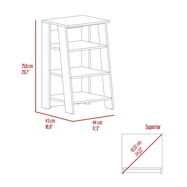 Tuhome St. Clair Linen Cabinet, Two Interior Shelves, Two Open Shelves, Single Door, Light Gray - MLZ7127