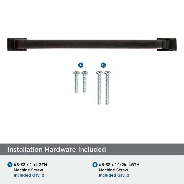 Amerock Westerly 6-5/16 in 160 mm Center-to-Center Oil-Rubbed Bronze Cabinet Pull - BP53722ORB