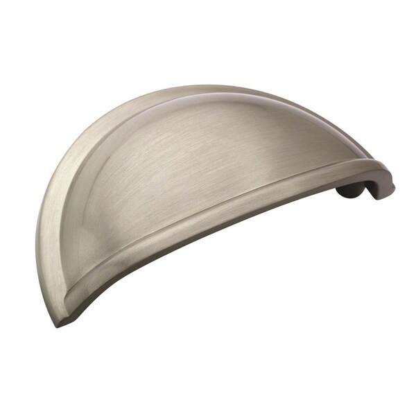 Amerock Cup Pulls 3 in 76 mm Center-to-Center Satin Nickel Cabinet Cup Pull - BP53010G10