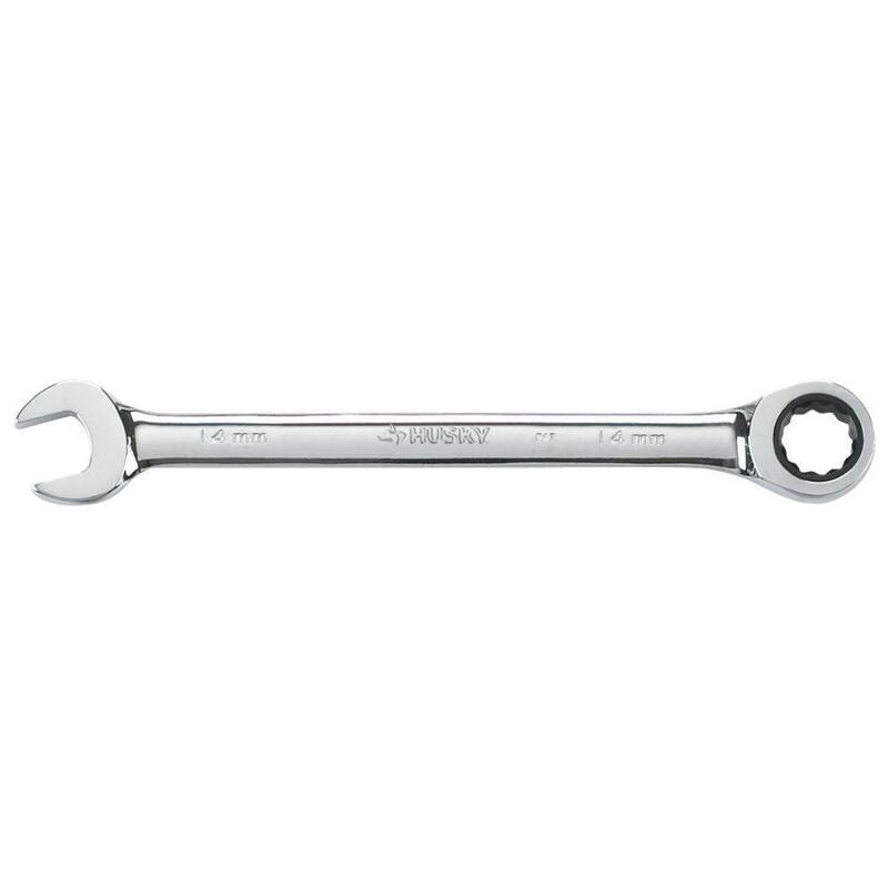 Husky 11/16 in. 12-Point SAE Ratcheting Combination Wrench - HRW1116