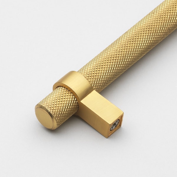Gliderite Hardware 3-3/4 in. Center to Center Knurled Steel Bar Pull - 8006-96-BG, 10PK - 8006-96-BG-10